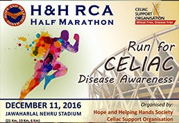 Run for Celiac Awareness and Celiac Camp for Children on Sunday, December 11 at 6 AM – 9:30 AM