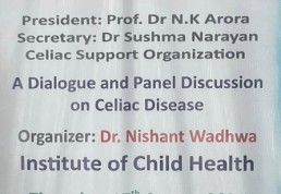 A Celiac Awareness Program was conducted at Ganga Ram Hospital, Delhi on 17th August	2023 for doctors/PGs/UGs at 2:00 – 3:00	pm.